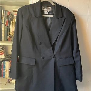 Vintage Black Tuxedo Blazer Shirt Jacket
